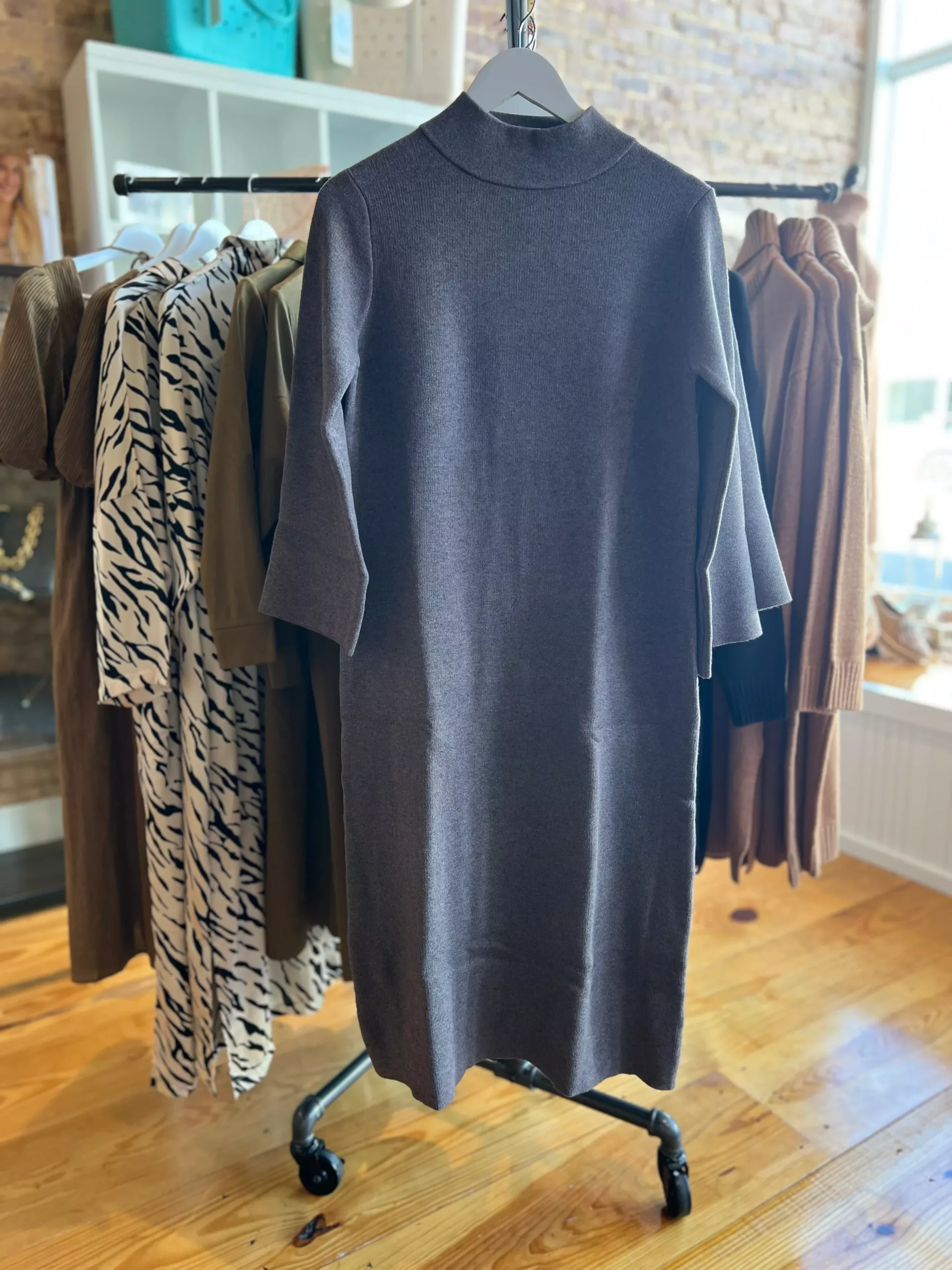 Mock Long Sleeve Midi