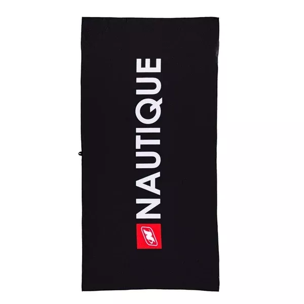 Nautique Sublimated Beach Towel - Black