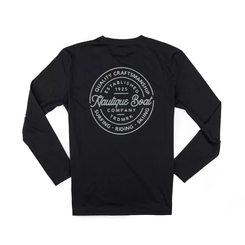 Nautique Trade Circle LS Tee - Black