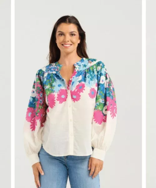 NMBR Rose Tammy Blouse - Floral Multi