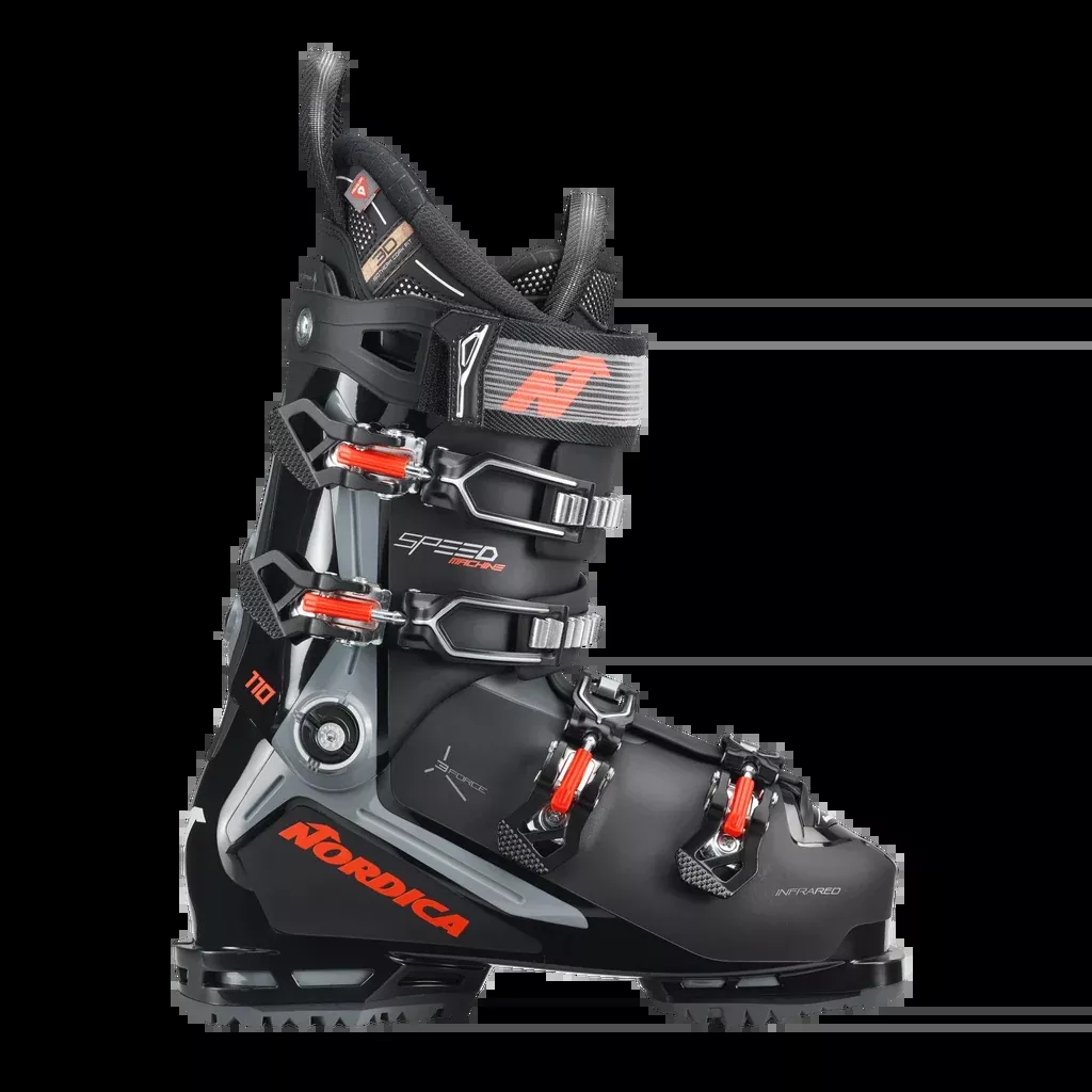 Nordica Speedmachine 3 110 GripWalk 2026 - Black Grey Red
