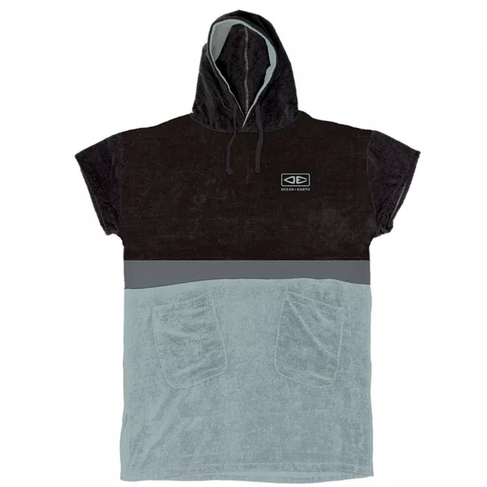 O&E MENS STRIKE HOODED PONCHO - Sea Mist