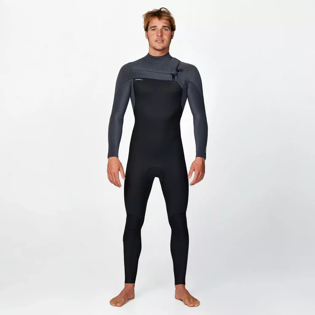 O'Neill HyperFreak 3/2+ Steamer Chest Zip Wetsuit 2026 - Graphite