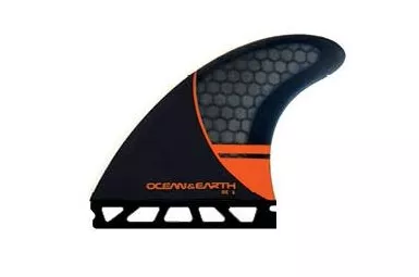 Ocean and Earth OE1 Whip Thruster Fins Single Tab - Small/Red