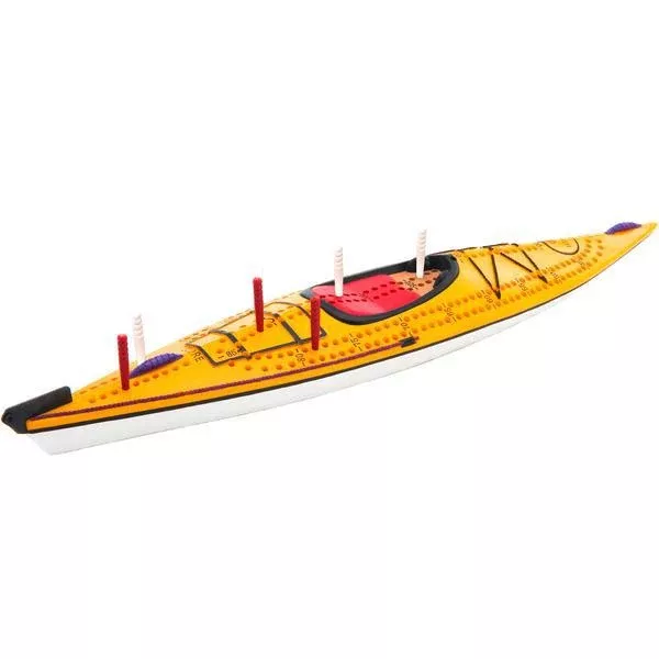Outside Inside Kayak Cribbage Board