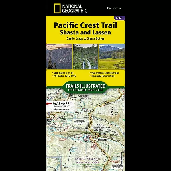 Pacific Crest Trail: Shasta and Lassen Map