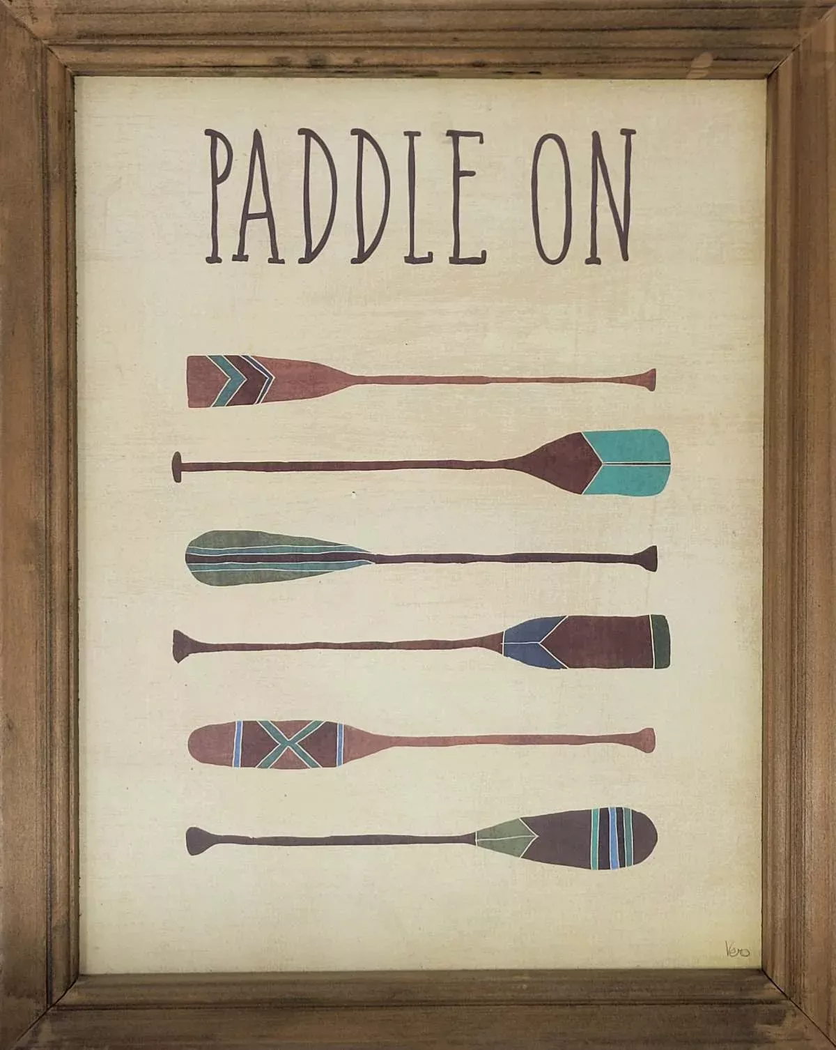 "Paddle On" Cabin Decoration Sign