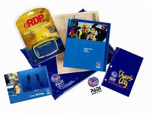 PADI ERDP Scuba Divers Openwater Crew Pack and Training Materials
