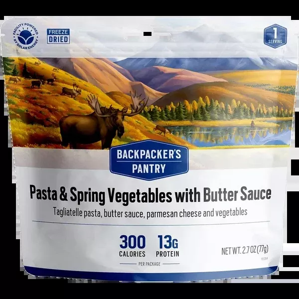 Pasta & Spring Vegetables with Butter Sauce (1 Serving)