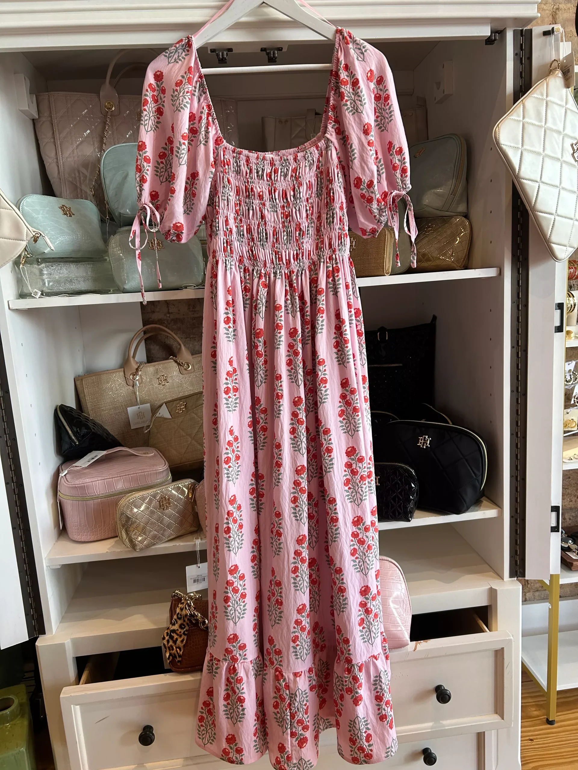 PF: Pink Floral Midi