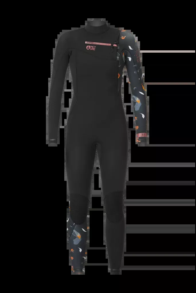 PICTURE Womans Equation 3/2 Front Zip Wetsuit - Plum Black