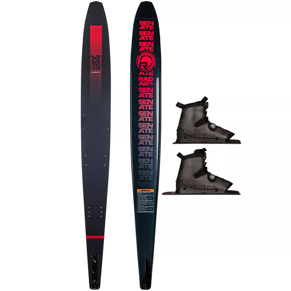 Radar Lithium Senate w/ Double Carbitex Vector BOA Water Ski Package 2026