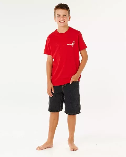 Rip Curl Boys Hyped Up Denim Walkshort - Washed Black