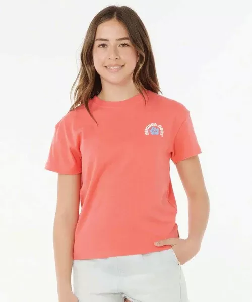 Rip Curl Girls Luxe Surf Standard Tee - Watermelon