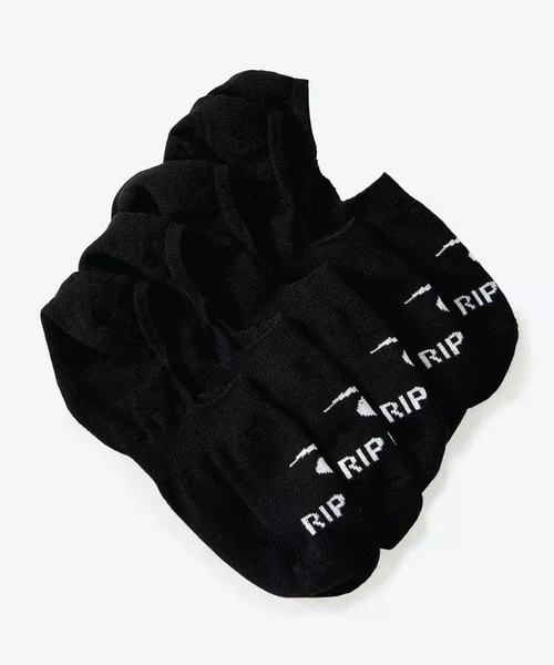 Rip Curl Invisi Sock Mens 5Pk - Black