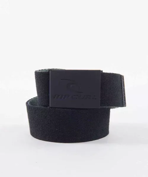Rip Curl Snap Revo Webbed Belt - Black/Olive