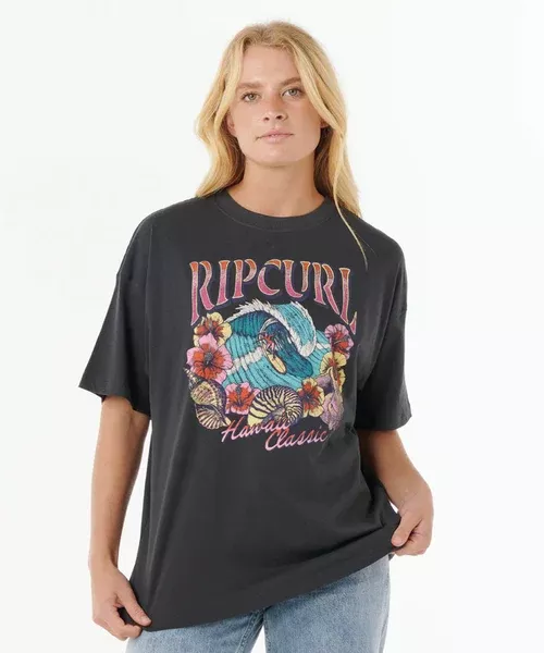 Rip Curl Summer Classic Heritage Tee - Washed Black