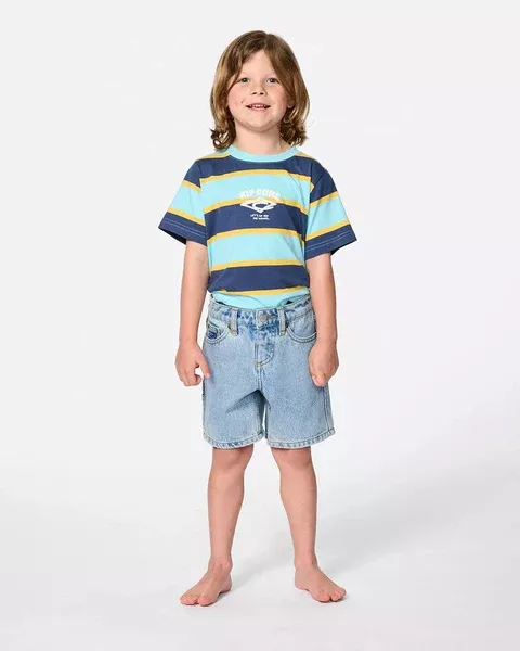 Rip CurlHyped Up Boys Denim Shorts - Washed Blue