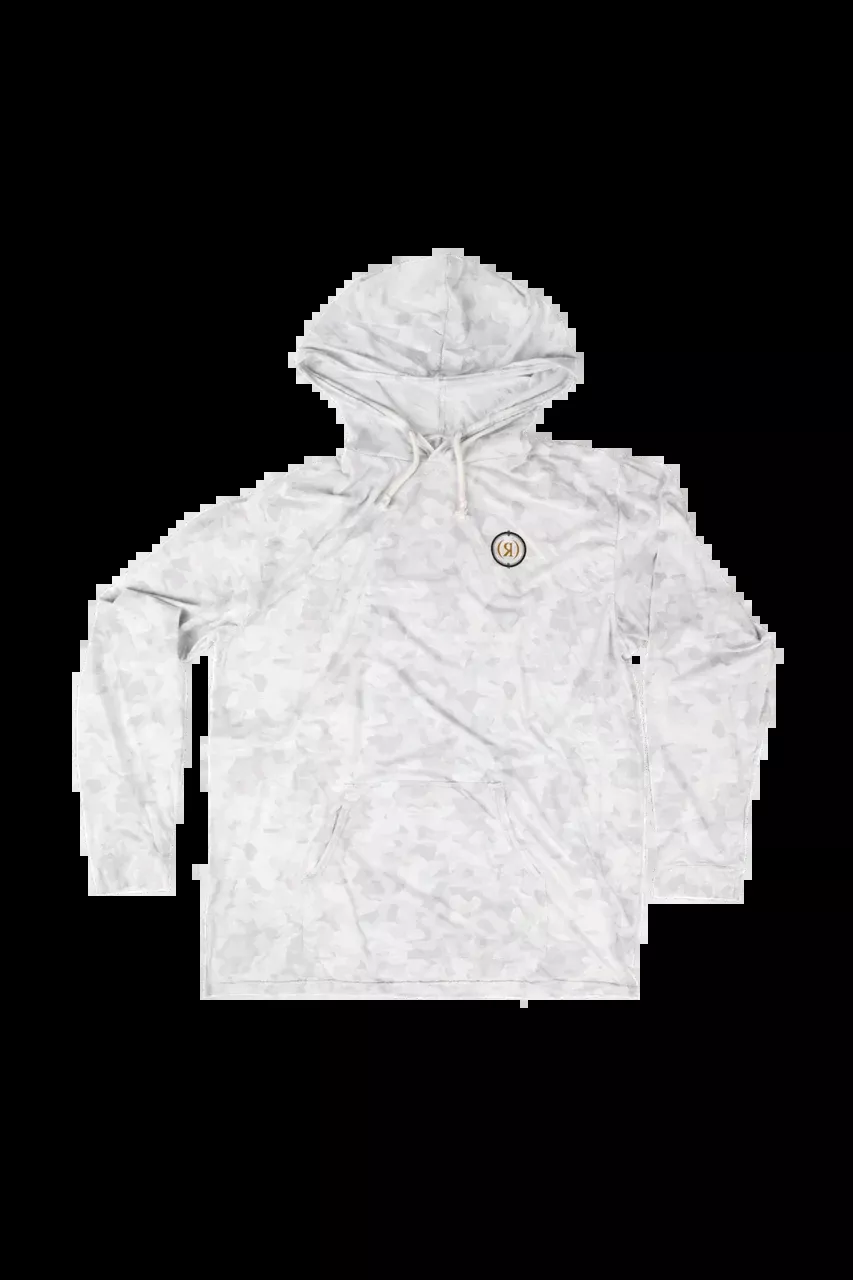 Ronix Men's UV Shade Wick Dry Hoodie - Blizzard Camo