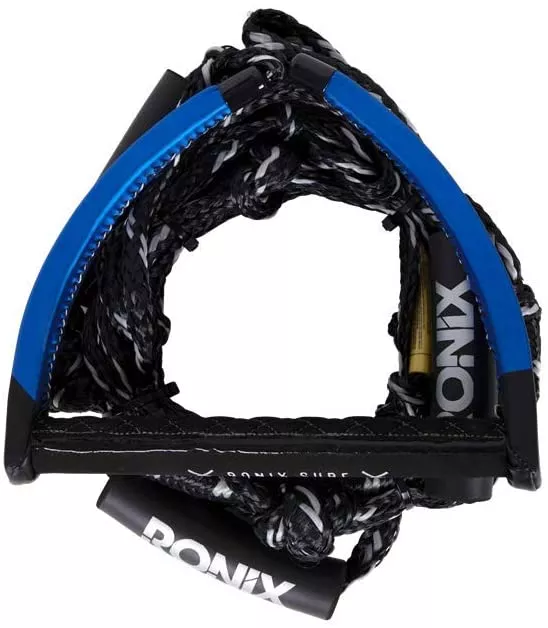 Ronix PU Syn. Bungee Surf Rope-10" Handle w/25ft 4-Sect. Rope