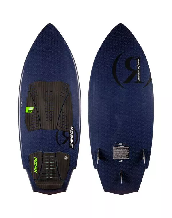 Ronix Wake Surf - H.O.M.E. Carbon Pro - M50 - Black / Volt Checkered - w/ Bag