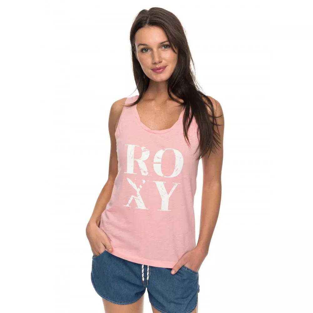 Roxy Billy Twist Palm Tank Top Mellow Rose