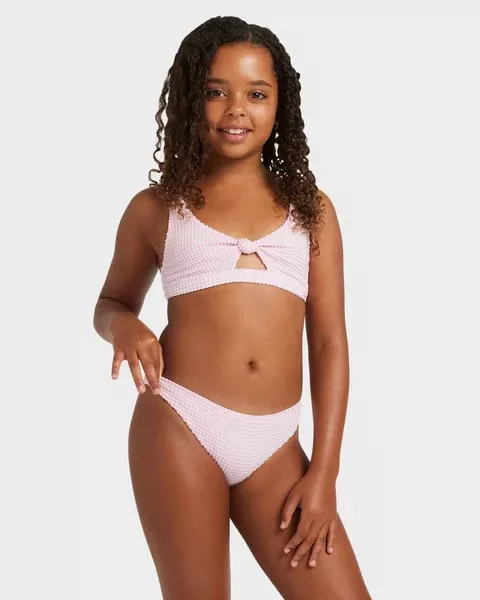 Roxy Daisy Check Bralette Set - Bonbon