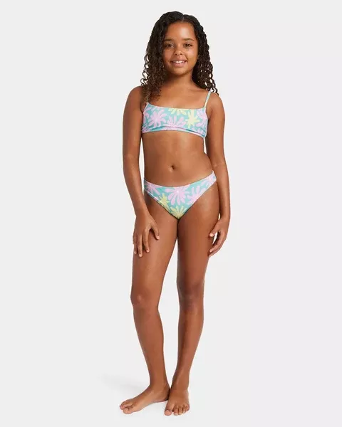 Roxy Flower Lover Bralette Set - Coastal Shade Flipper