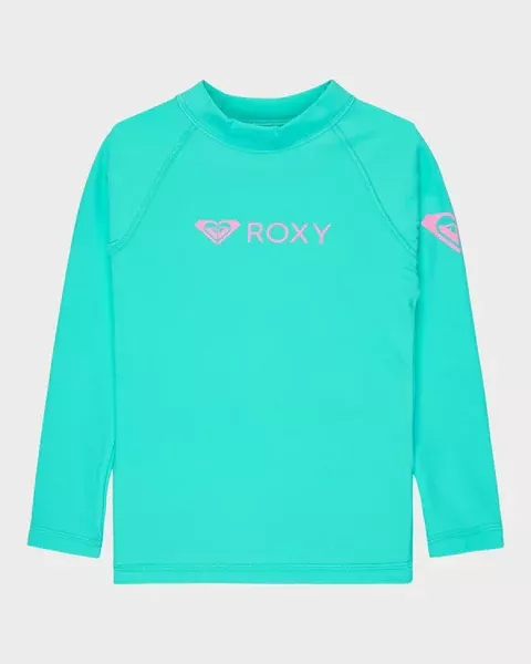 Roxy Girls 2-7 Heater Long Sleeve Rash Vest - Polynya