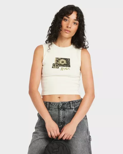 RVCA Garden Classic Tank - Antique White