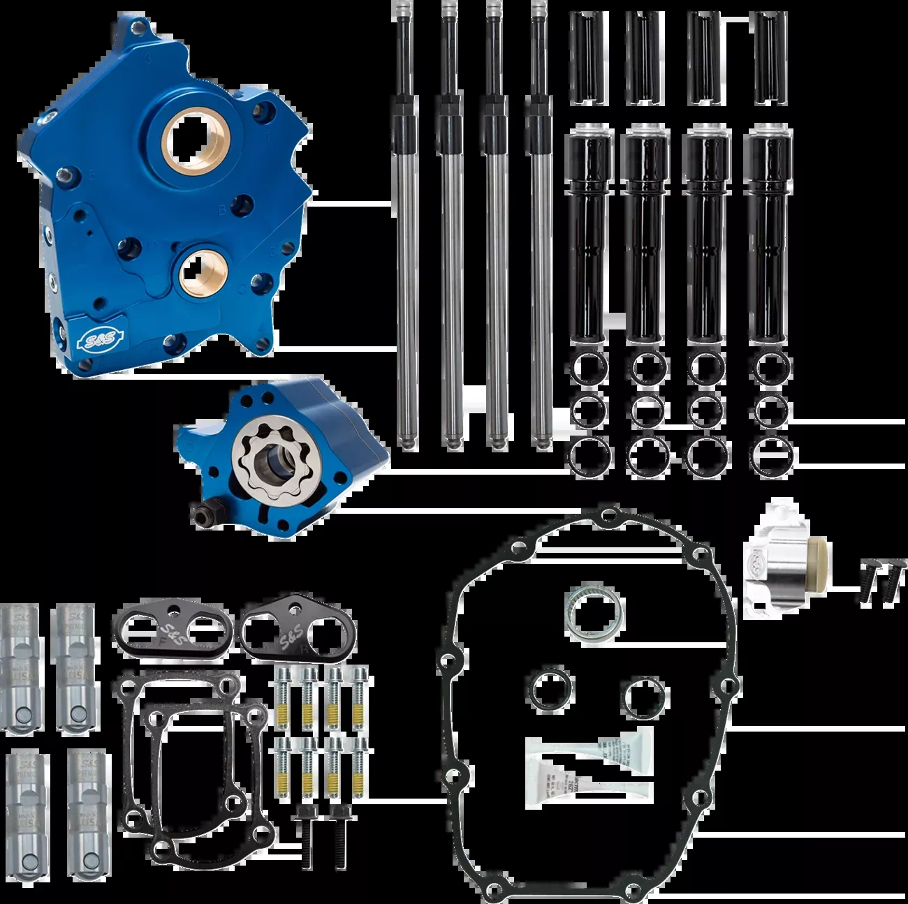 S&S Cycle Cam Chest Kit without Cams for Chain Drive M8