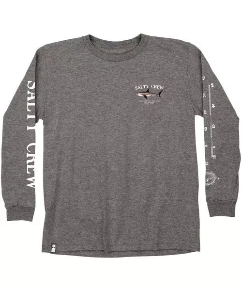 Salty Crew Bruce Boys L/S Tee - Charcoal Heather