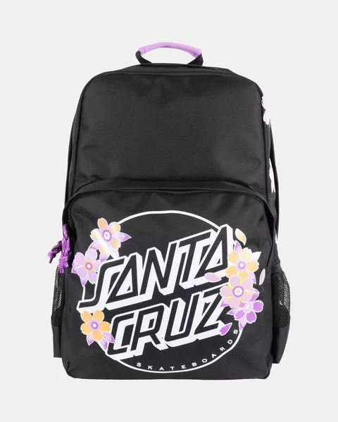 Santa Cruz Blooming Stack Dot Girls Backpack - Black