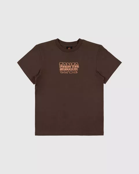 Santa Cruz Multi Cruz Stack Centre Boys Tee - Brown