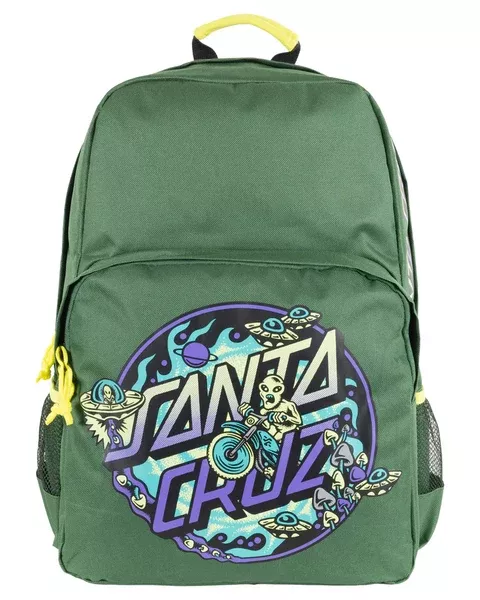 Santa Cruz Winkowski Dope Planet 2 Dot Boys Backpack - Dark Green