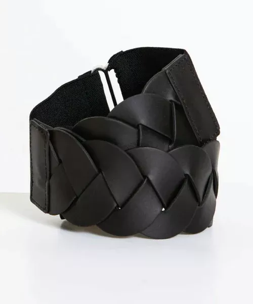 Sass Koko Lattice Belt - Black