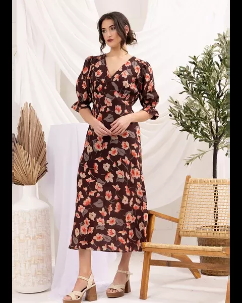 Seeking Lola Opportunity Dress - Nutmeg Glow