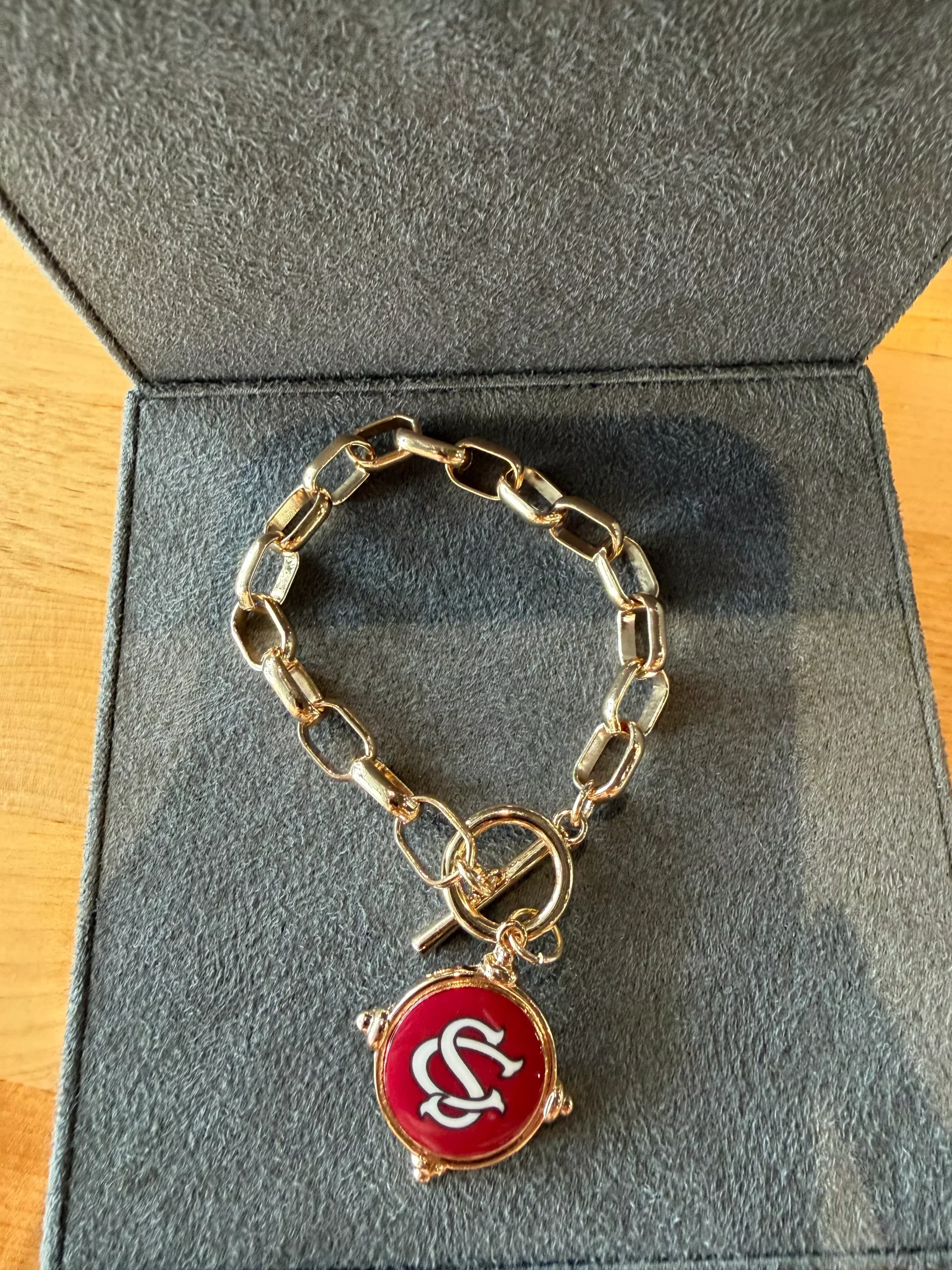 South Carolina Gamecock Logo Bracelet