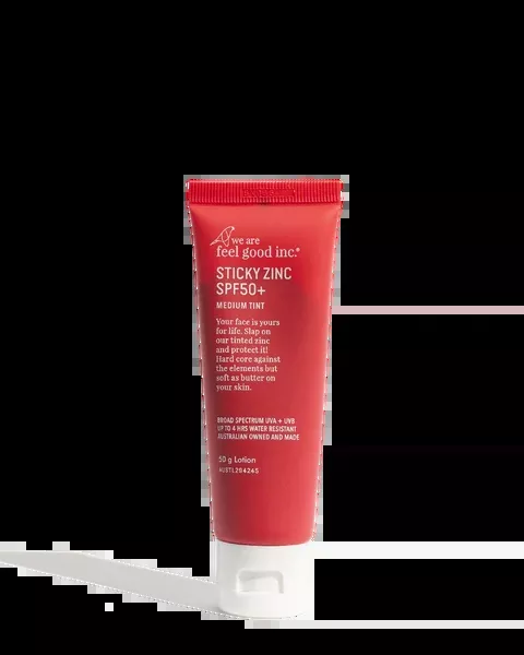 Sticky Zinc SPF50+ 50g Medium Tint
