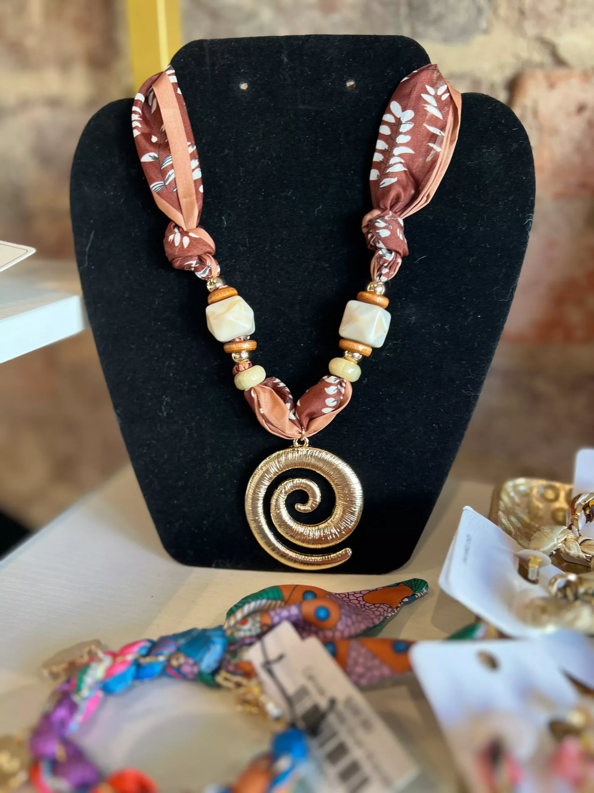 Swirl Pendant Scarf