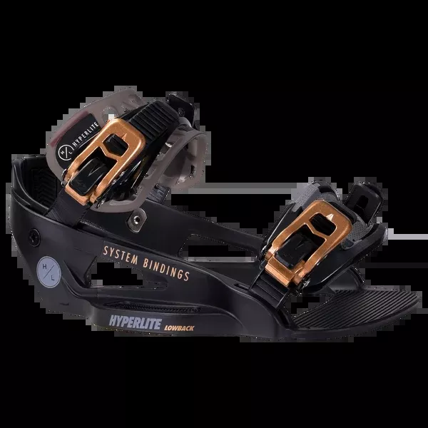 System Lowback Binding - Black/Gold