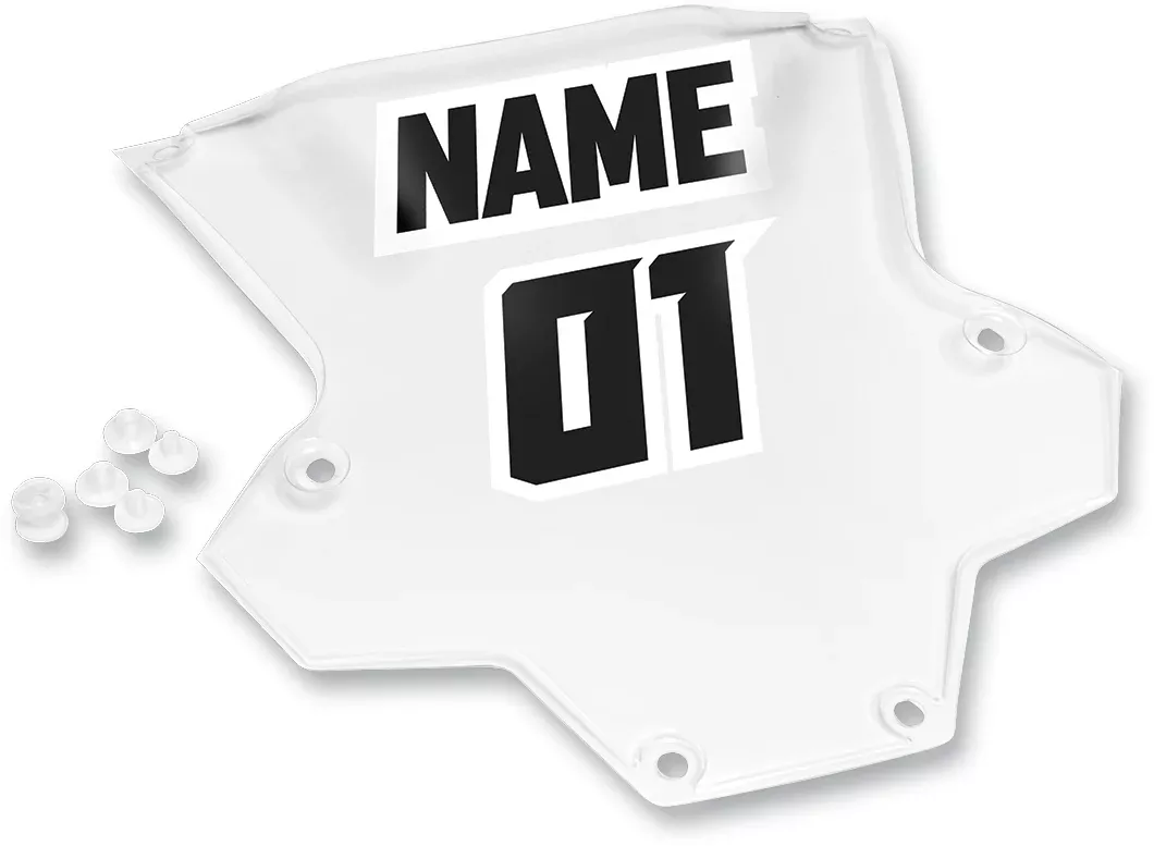 Thor Sentinel XP Roost Deflector Clear Number Plate