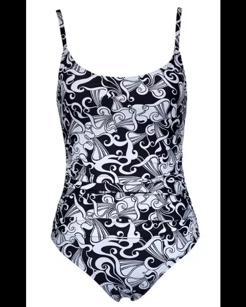 Togs Elle Bea Ink Swirls One Piece - Mastectomy Friendly