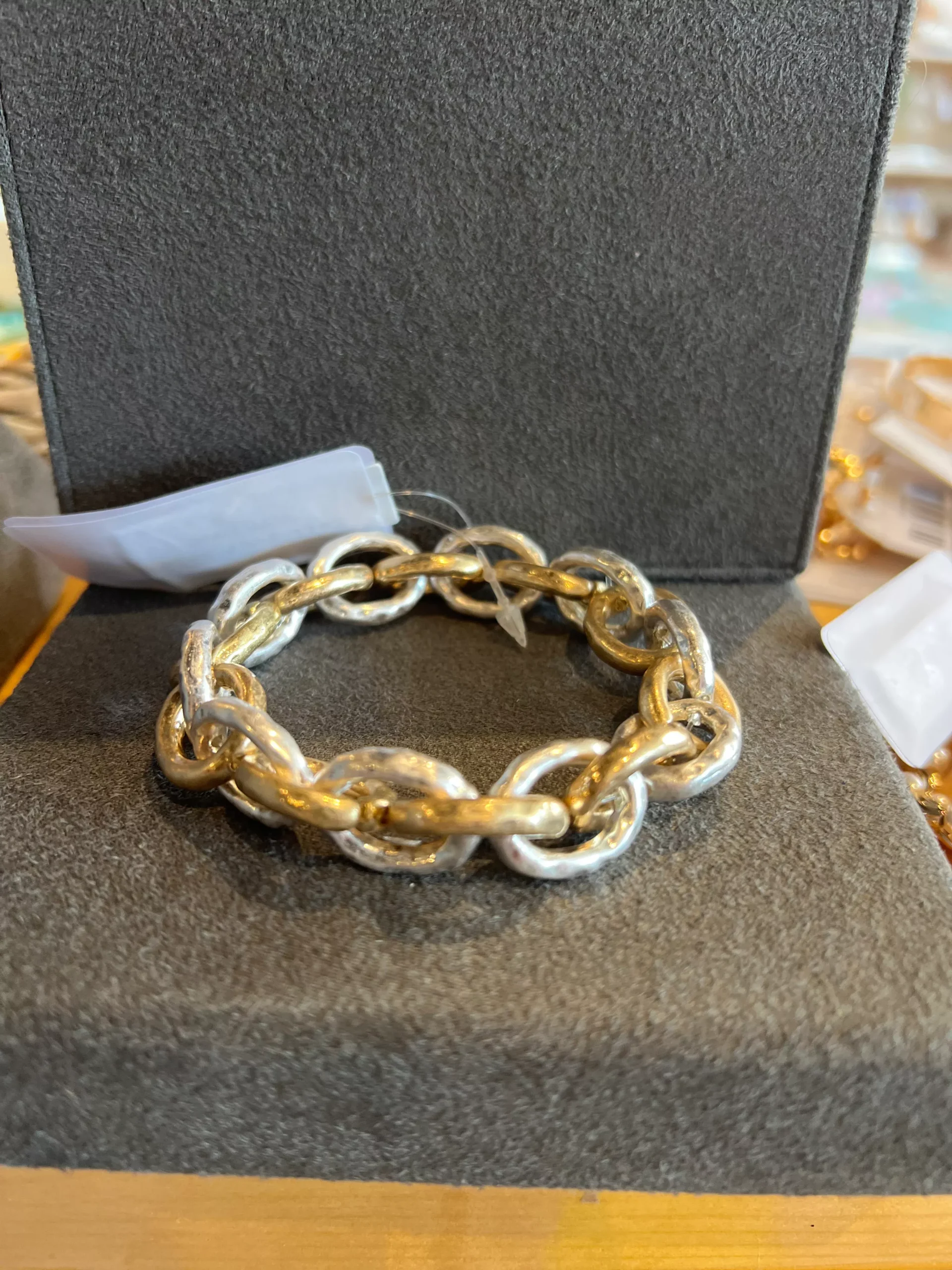 Two Tone Chain Bracelet