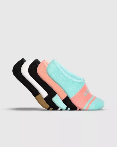 Unit Equip Ladies Bamboo Invisible Socks - 5 Pack
