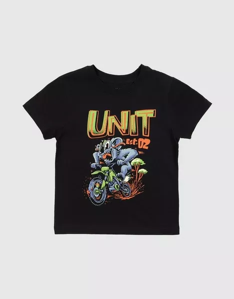 Unit Kids Tees - Bush Track - Black