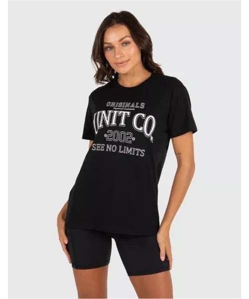 Unit Ladies Tees - Varsity - Black