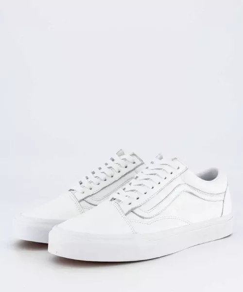 Vans Old Skool (Premium Leather) True White