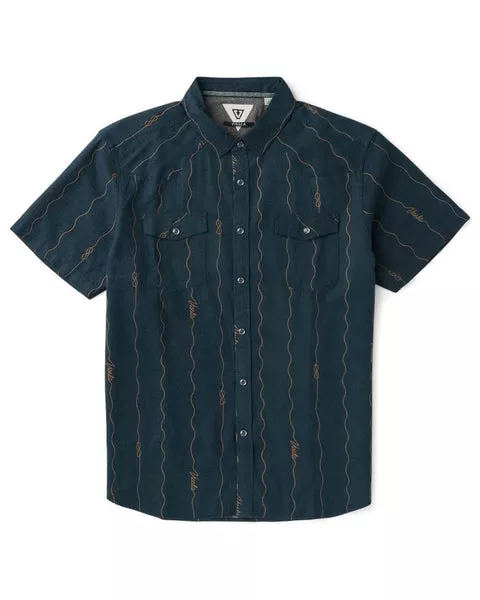 Vissla Round Up Short Sleeve Shirt - Midnight