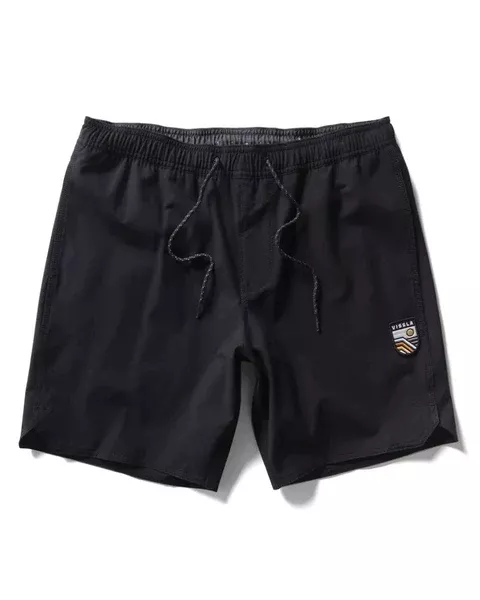 Vissla Solid Sets 17.5" Ecolastic Short - Black